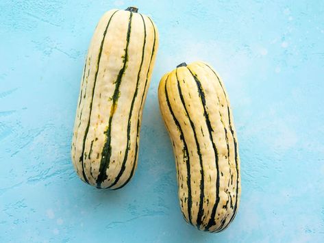 Roasted Delicata Squash - Budget Bytes Delicata Squash Roasted, Herb Roasted Chicken Breast, Winter Squash Varieties, Delicata Squash Recipe, Winter Side Dishes, Squash Boats, Roasted Delicata Squash, Buttercup Squash, Winter Squash Recipes