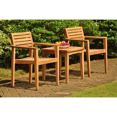 Natural Outdoor Furniture, Captain Chairs, Chairs Outdoor, Teak Outdoor Furniture, Square Side Table, Table 2, Teak Furniture, Patio Dining Set, Bistro Set