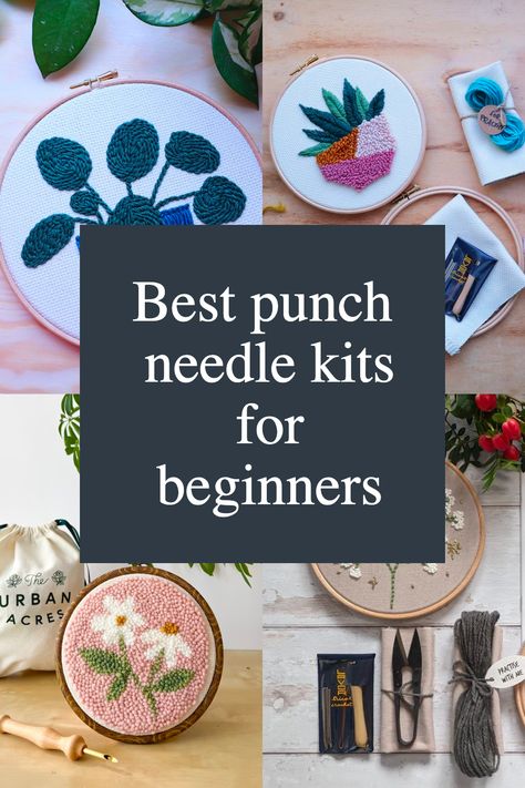 Ready for a new crafting adventure? Get started with the best punch needle embroidery kits for beginners! 🎨 Explore the world of punch needle and create stunning projects, including rugs, coasters, and more ✨ Follow us for more beginner-friendly ideas and inspiration! Easy Punch Needle, Easy Punch, Punch Needle Kits, Needle Embroidery, Punch Needle Patterns, Punch Needle Embroidery, Plant Pattern, Pumpkin Pattern, Pink Daisy