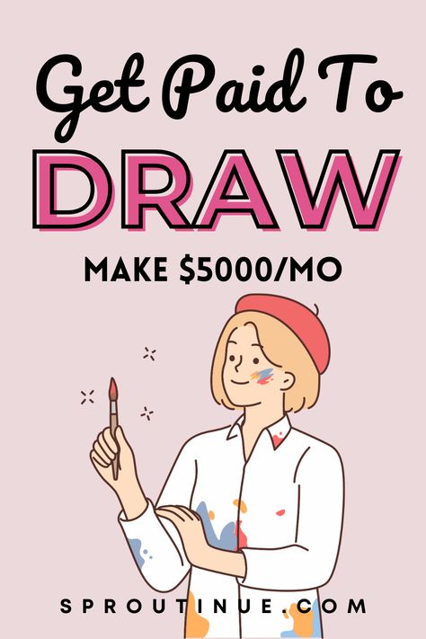 Do you always find yourself drawing? You can get paid to draw. Learn how to make money drawing in your free time. Save this pin for later. Get Paid To Draw, Drawing Business Ideas, Money Drawing Powder Recipe, How To Sell My Art, Jobs Drawing, Quick Money Making Ideas, Procreate Projects, Digital Art Aesthetic, Pencil Arts