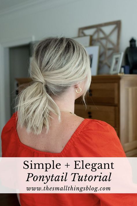 Easy Medium Length Hair Updos, Casual Updo Short Hair, Medium Length Hairstyles Ponytail, Easy Ponytail Updos For Medium Hair, Super Simple Updos For Medium Hair, Hair Easy Updo Medium, Updo For Thick Short Hair, Medium Length Updos For Work, Easy Pulled Back Hairstyles Casual