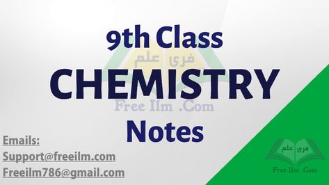 Chemistry Notes for Class 9 - (Short, Long, MCQ's + Extra Q) - FREE ILM Class 9 Notes Biology, Class 9 Science Notes, Computer Notes, Study Chemistry, Chemistry Notes, Work Hard In Silence, Class 9, Science Notes, General Knowledge Book