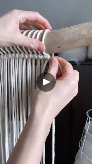 Macrame Curtains Diy, Macrame Curtain Tutorial, Macrame Curtain Diy, Macrame Panel, Macrame Videos, Macrame Carpet, Macrame Curtains, Curtain Tutorial, Grey Dye