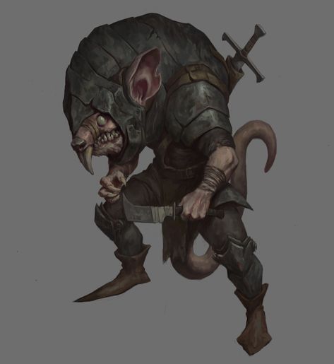 ArtStation - Rat warrior, Paulo Jenssen Rat Warrior, Man Character Art, Dnd Races, Rat Man, Creature Artwork, 다크 판타지, Man Character, Dungeons And Dragons Homebrew, Fantasy Monster