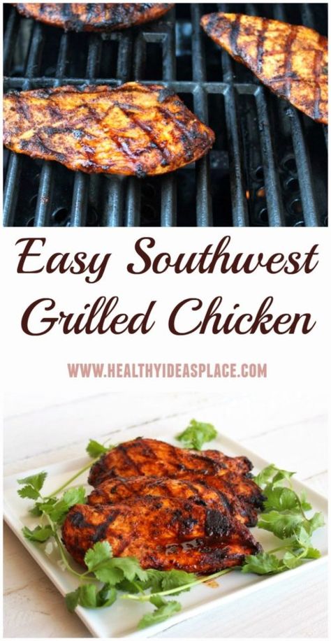 Grilled Chicken Healthy, Southwest Grilled Chicken, Healthy Grilled Chicken Recipes, Baked Ziti With Chicken, Healthy Grilled, Baked Ziti Recipe, Southwest Chicken, Chicken Healthy, Healthy Grilling