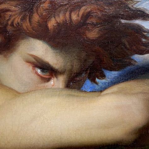 Fallen Angel By Alexandre Cabanel, Fallen Angel Aesthetic, Chaos Aesthetic, Alexandre Cabanel, Greek Paintings, Devil Aesthetic, The Fallen Angel, Rennaissance Art, Greek Mythology Art