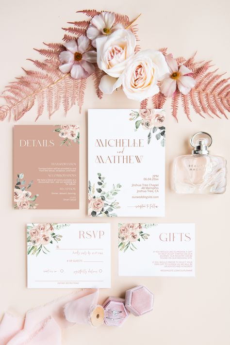 (1) - Hey, goddess! Do you need help finding anything? Dusty Pink Weddings, Diy Your Wedding, Rose Wedding Invitations, Dusty Rose Wedding, Blush Wedding Invitations, Pink Wedding Invitations, Minimalist Wedding Invitations, Wedding Site, Diy Wedding Flowers