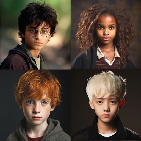 Harry potter, hermione granger, ron weasley, and draco malfoy hbo tv series cast aesthetic wishlist. poc hermione. Half indian harry : indian james, korean or east asian Draco malfoy and pansy parkinson Hermione Granger Fancasts, Poc Hermione Granger, Harry Potter Indian, Indian Harry Potter, Cast Aesthetic, Aesthetic Wishlist, Hermione Draco, Harry Potter Face, Pansy Parkinson