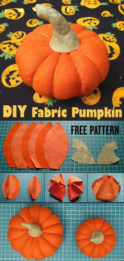 DIY Fabric Pumpkins. Free Pattern & Tutorial Fabric Pumpkin Sewing Pattern, Free Fabric Pumpkin Sewing Pattern, Plush Pumpkin Pattern, Fabric Pumpkins Diy Free Pattern No Sew Projects, Large Fabric Pumpkins Diy Free Pattern, Sewing Pumpkin Pattern, Easy Fabric Pumpkins Diy Free Pattern, Cloth Pumpkin Pattern, Sew Pumpkin Free Pattern