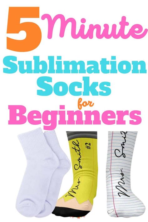 5 Steps to Perfect Sock Sublimation Every Time - Sock Sublimation, Sublimated Socks, Diy Sublimation, Sublimation Socks, Team Socks, Diy Socks, Sublimation Ideas, Personalized Socks, Infusible Ink