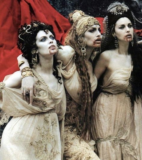 Vampira on Twitter: "Monica Belucci, Michaela Bercu and Florina Kendrick as Dracula’s Brides in Bram Stoker’s Dracula (1992).… " Michaela Bercu, Dracula 1992, Dracula's Brides, Eiko Ishioka, Vampire Bride, Female Vampire, Bram Stoker's Dracula, Francis Ford Coppola, Vampire Art