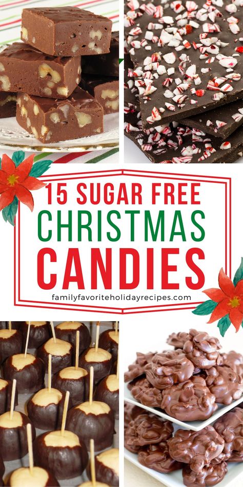 Sugar Free Christmas Candy, Sugar Free Candy Recipes, Sugar Free Cookie Recipes, Sweets For Diabetics, Sugar Free Desserts Easy, Christmas Candies, Sugar Free Baking, Sugar Free Recipes Desserts, Sugar Free Treats