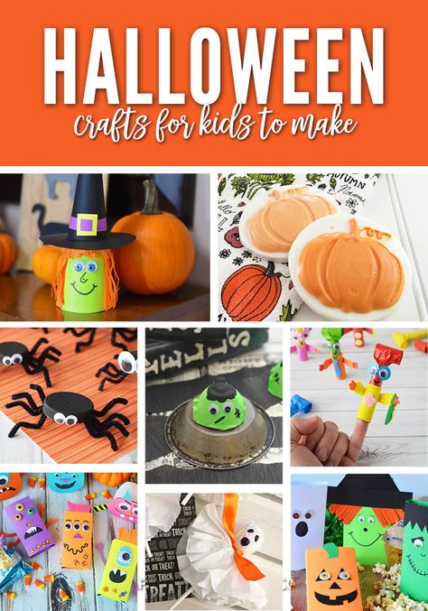 Halloween Handprint Crafts, Halloween Ghost Craft, Halloween Crafts For Kids To Make, Kids Craft Ideas, Halloween Mason Jars, Halloween Sensory, Kids Craft Supplies, Spider Crafts, Halloween Sewing