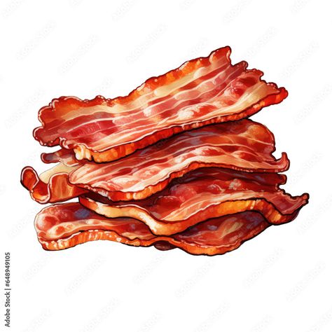 Download A professional digital art illustration hand painted style of Bacon clipart collection on transparent blackground generate by AI Stock Illustration and explore similar illustrations at Adobe Stock. Bacon Fries, Food Clipart, Bacon Breakfast, Fried Pork, Digital Art Illustration, Food Drawing, Breakfast Food, Chiaroscuro, Food Illustrations