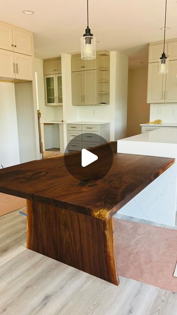 Kitchen Island With Breakfast Table, Island With Dining Table Attached, Island With Table Attached, Island Dining Table Combo, Kitchen With Long Island, Creek House, Long Kitchen, Kitchen Island Table, Breakfast Table