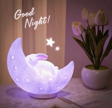 Bunny Room Decor, Kawaii Lamp, Cute Lamps, Sleep Lamp, Future Bedroom Ideas, Cute Lamp, Bunny Lamp, Space Bunnies, Tiffany Gold