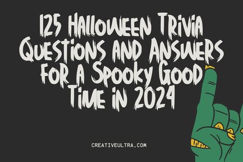 125 Halloween Trivia Questions And Answers For Spooky Fun Halloween Trivia Questions And Answers, Halloween Trivia, Halloween Trivia Questions, Movie Trivia Questions, Halloween Facts, Trivia Questions And Answers, Movie Facts, Trivia Questions, Halloween Movies