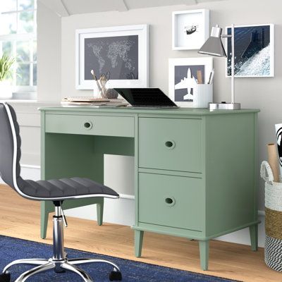 Desk Dimensions, Green Desk, Desk Wood, Stylish Desk, Big Desk, Best Desk, Wood Desk, Room Board, Cheap Furniture