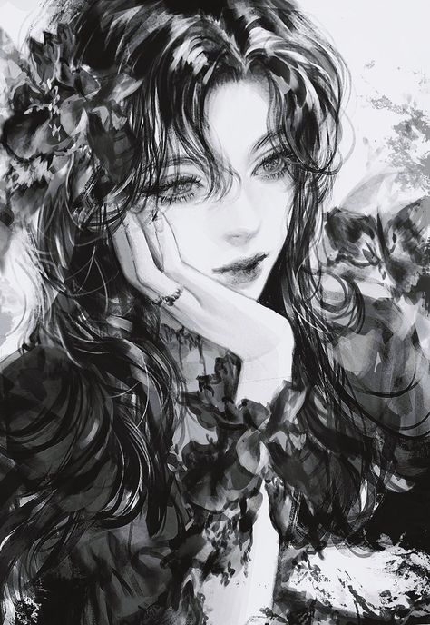 HAJI on Twitter: "… " Oc Base Girl, Black And White Pfp Aesthetic, 흑백 그림, Arte Sketchbook, Fete Anime, Digital Art Anime, Digital Art Girl, Art Graphique, Fesyen Wanita