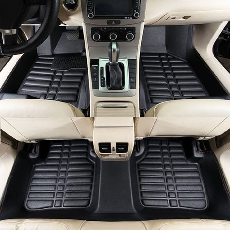 New Fashion 5pcs Black Leather Universal Auto Car Floor Mats Front Rear Liner Weather Set Hummer Cars, Durable Carpet, Toyota Auris, Vw Gol, Car Seat Cover Sets, Waterproof Car, Expensive Cars, Car Seat Cover, Dash Camera