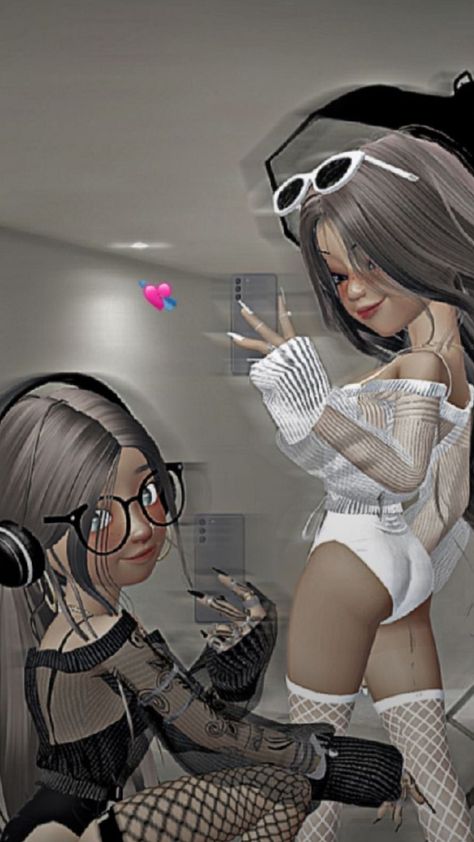 friends Aesthetic Zepeto Character, Zepeto Avatar Ideas, Zepeto Looks Ideas, Pink Wallpaper Hello Kitty, Best Friend Challenges, Black Couple Art, Bff Drawings, Fashion Gal, Bratz Inspired Outfits