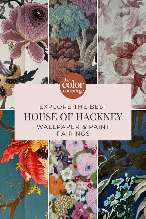 Explore our favorite House of Hackney Wallpaper and paint pairings in this guide from The Color Concierge. House Of Hackney Aesthetic, Paint Pairings, Hackney Wallpaper, Color Drenching, Clean Wallpaper, Wallpaper Clean, Cute Pink Wallpaper, Art Over Bed, Wallpaper And Paint