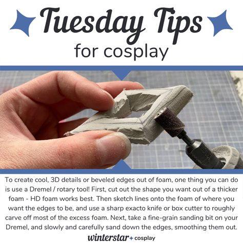 Warhammer 40k Cosplay Diy, Eva Foam Armor Patterns, Cosplay Tips And Tricks, Cosplay Accessories Diy, Aelin Cosplay, Cosplaying Tips, Cosplay Props Diy, Foam Cosplay Diy, Cosplay Tools