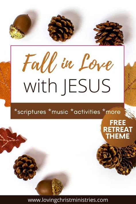 Looking for a fall retreat theme? With the free theme, we'll be reminded how Christ’s love for us changes us into beautiful, colorful creations in Him. #fallretreattheme #christianwomen #womensministry Fall Fellowship Ideas, Fall Bible Study For Women, Womens Retreat Craft Ideas, Fall Retreat Ideas, Fall Ladies Ministry Ideas, Fall Devotions For Women, Ladies Ministry Themes, Fall Ladies Meeting Ideas, Fall Devotionals For Women