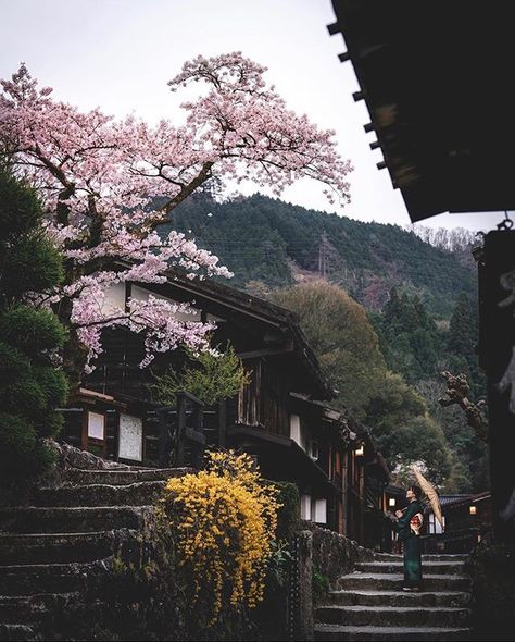 Everything Japan (@everythingnihongo) • Instagram photos and videos Japanese Alps, Mountain Architecture, Japanese Town, Japanese Mountains, Japanese Village, Mountain City, Mountain Valley, Japan Culture, Mountain Photography