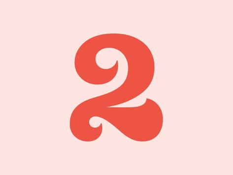 Number 2 🧡  36 Days Of Type by Amber Anderson on Dribbble Senior Painted Jeans, Number Graphic, A Lot Of Food, Front Cover Designs, Typeface Logo, Blue Suit Men, Number Design, Logo Number, Days Of Type