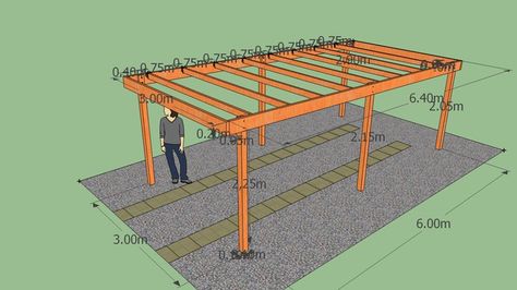 Simple Carport Ideas, Canopy Carport Design, Simple Carport, Free Standing Carport, Cheap Carports, Shed Conversion Ideas, Carport Design, Wooden Carports, Carport Ideas