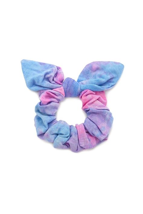 Forever 21 Tie-Dye Scrunchie Cool Scrunchies, Diy Hair Scrunchies, Scrunchies Diy, Tie Crafts, Diy Tie, How To Tie Dye, Velvet Scrunchie, Tie Dye Outfits, Girly Jewelry