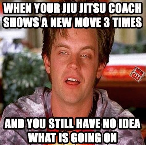 Or when the coaches coach comes in and you're even more confused than normal. Jiu Jitsu Humor, Bjj Humor, Bjj Quotes, Jiu Jitsu Quotes, Bjj Girl, Jiu Jitsu Women, Martial Arts Humor, Bjj Memes, Dark Red Aesthetic