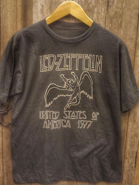 #ledzeppelin #vintageshirt #bandshirt #bandtshirt #vintaget Led Zeppelin Vintage, Types Of Cotton Fabric, Vintage Band Shirts, Led Zeppelin T Shirt, Led Zeppelin Shirt, Vintage Band T Shirts, Rock Band Shirts, Vintage Band Tees, Angels Logo