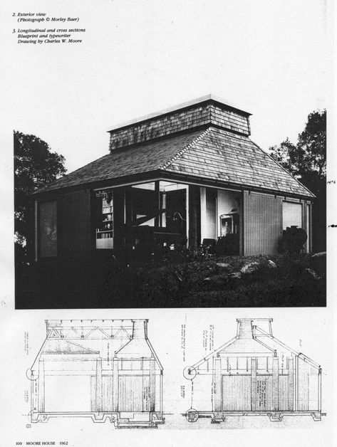 Archetypes and Free Plan: Orinda House by Charles W. Moore – SOCKS Orinda California, Charles Moore, Wooden Columns, Moore House, Louis Kahn, Sea Ranch, Philip Johnson, Stairway Design, Providence Ri