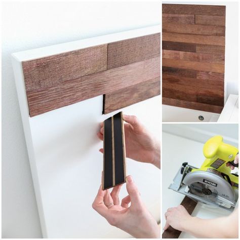 Credit: sugarandcloth.com [http://sugarandcloth.com/2014/02/diy-ikea-hack-stikwood-headboard/] Stikwood Headboard, Ikea Hack Lit, Headboard Hack, Ikea Headboard, Ikea Bed Hack, Diy Headboard Wooden, Cama Ikea, Head Boards, Diy Muebles Ideas