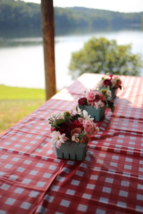 Berry Sweet One Centerpieces, Berry First Birthday Flower Arrangement, Strawberry Tea Party Ideas, Berry Sweet Table Decor, Strawberry 1st Birthday Party Food, Strawberry Berry First Birthday, Very Berry First Birthday Decor, Very Berry Birthday Party, Strawberry Picking Party