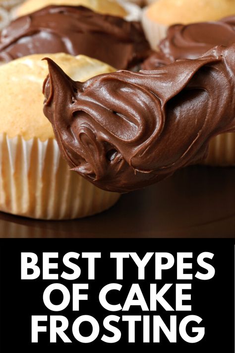 New to baking? Here, we share the best types of frosting to use for your cakes and cupcakes complete with recipes! Read more at MomDot.com! Different Types Of Frosting, Frosting Types, Types Of Frosting, Types Of Desserts, Cakes And Cupcakes, Different Cakes, Types Of Cakes, Cake Frosting, Party Desserts