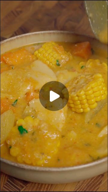 Riaz on Instagram: "Vegan Corn Soup with coconut flour and cornmeal dumplings inspired by roadside stops and Saturday limin sessions in Trinidad 🇹🇹 full recipe in East Winds" Trini Corn Soup, Trinidadian Corn Soup, Corn Soup Recipes Trinidad, Trinidad Corn Soup, Trini Corn Soup Recipe, Trinidad Corn Soup Recipe, Corn Soup Creamy, Cornmeal Recipes, Corn Soup Recipes