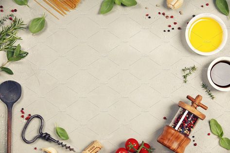 Cooking background containing background, balsamic, and composition by Natalia Klenova's Shop on @creativemarket Food Blog Background, Cooking Thumbnail Background, Cooking Design Background, Chef Background Design, Cookery Background Design Powerpoint, Background For Tle Cookery, Cute Cooking Background, Cooking Thumbnail Youtube, Food Powerpoint Background