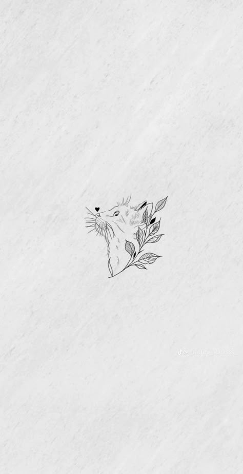 Delicate Animal Tattoo, Cat Tattoo Designs Simple, Memorial Cat Tattoos, Small Cat Tattoo Ideas, Neck Tattoo Women, Best Friends Tattoo, Tattoo Back Tattoo, Cat Lover Tattoo, Minimalist Cat Tattoo