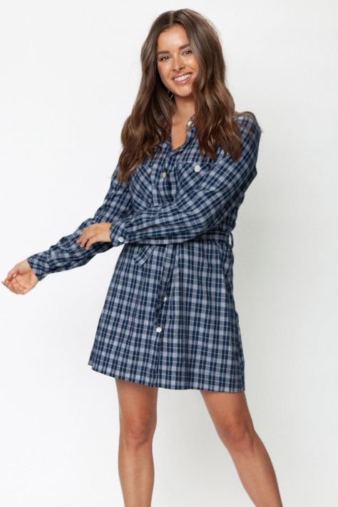 Flannel and dress outfit