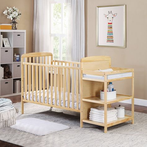 Crib And Changing Table Combo, Crib With Changing Table, Baby Cribs Convertible, Crib Toddler Bed, Toddler Beds, Adjustable Mattress, Baby Necessities, Mattress Support, Convertible Crib