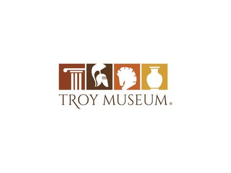 Troy Museum | Logo by yakup akdemir Art Museum Logo Design, Museum Logo Design Ideas, History Logo Design, Historical Logo, Luxe Logo, Identity Card Design, History Logo, Museum Branding, Museum Logo