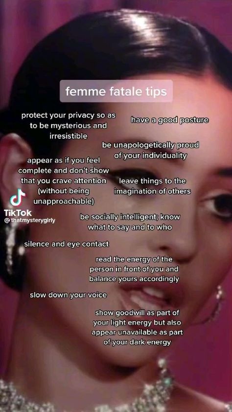 Feminine Energy Aesthetic, Social Life Hacks, Girl Advice, Baddie Tips, Art Of Seduction, Get My Life Together, Self Confidence Tips, Dark Feminine Aesthetic, Teen Life Hacks