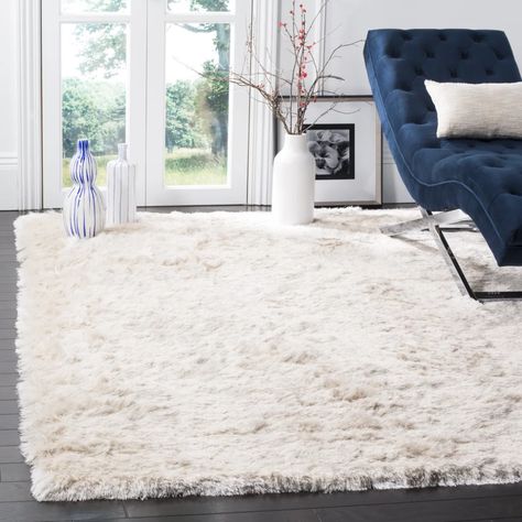 The Best Plush and Cozy Rugs | POPSUGAR Home Plush Rug, Floral Area Rugs, Shag Area Rug, Room Essentials, Persian Area Rugs, Ivory Rug, Pose Ideas, White Rug, Bed Room