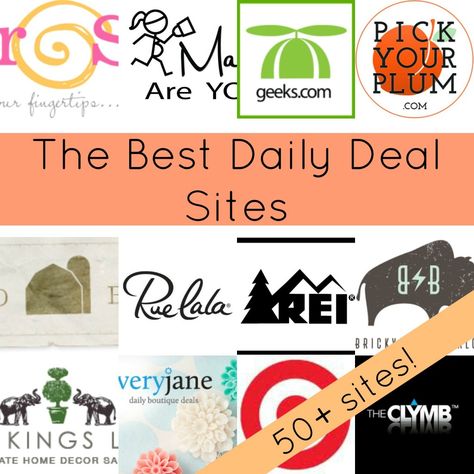 The BEST daily deal sites!  Over 50 Daily Deal Sites that will Save you Money! Show Me The Money, Budget Saving, Google Analytics, Saving Ideas, Financial Tips, Money Matters, Love To Shop, Shopping Sites, Frugal Living