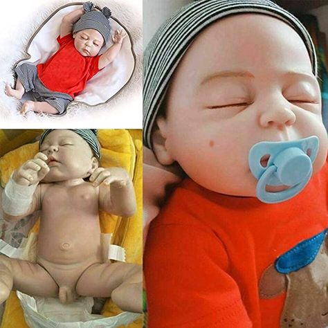 Amazon.com: iCradle Reborn Baby Doll 18inch 45cm Full Vinyl Silicone Weighted Body Realistic Looking Baby Boy Dolls Real Lifelike Anatomically Correct Newborn Baby Gifts for Age 3+ : Toys & Games Reborn Dolls Silicone, Baby Fashion Newborn, Real Life Baby Dolls, Reborn Baby Boy, Silicone Reborn Babies, Silicone Baby Dolls, Realistic Baby Dolls, Reborn Baby Girl, Newborn Baby Dolls