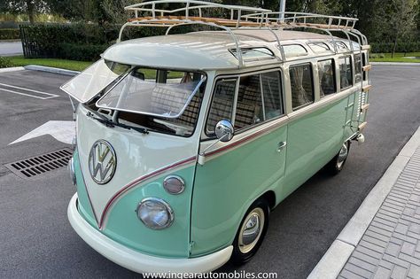 Call me 305-542-5662. Up for sale is a really cool 1974 split window Volkswagen Bus Deluxe microbus with the 23 window conversion! Chrome Safari front pop out windows! Roof rack, Custom 23 window...