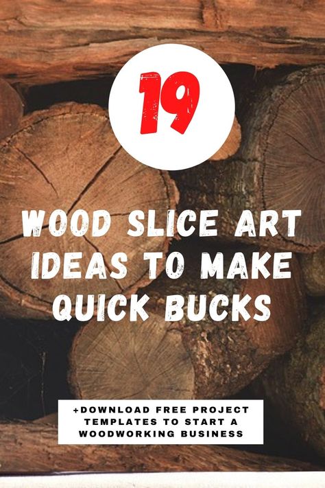 Tree Logs Ideas Diy Wood Slices, Wood Slice Tree, Wood Coin Crafts, Cedar Slices Ideas, Diy Wood Slabs Tree Slices, Firewood Crafts Ideas, Diy With Wood Slices, Wood Slice Projects To Sell, Wood Working Ideas That Sell